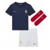 Maillot de foot France Karim Benzema #19 Domicile vêtements enfant Monde 2022 Manches Courtes (+ pantalon court)